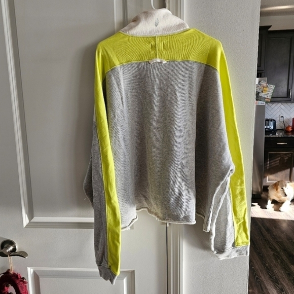 Free People Split Second Half Zip Pullover. - Picture 7 of 9